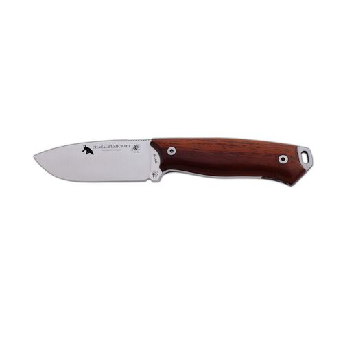 J&V Adventure Knives Chacal Bushcraft - Cocobolo with Leather Sheath